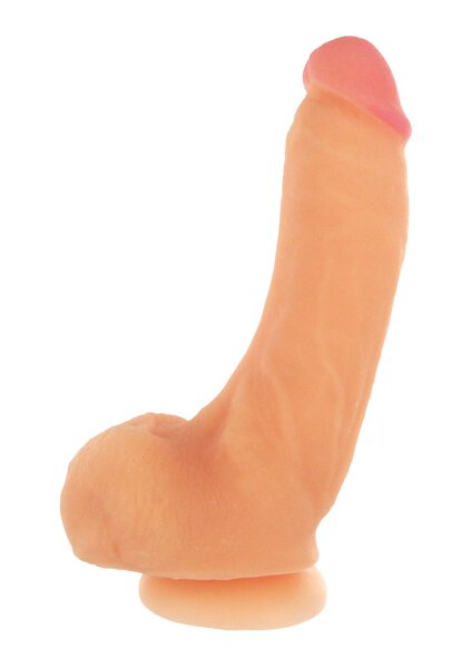 Girthy George Dildo with Suction Cup 9 inch Flesh 22,9 cm