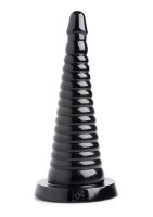 Master Series Giant Ribbed Anal Cone Black 8,9 cm