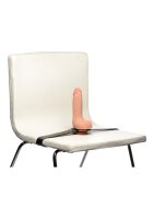 XR Brands Lederriemen Dildohaltegurt für Stühle schwarz