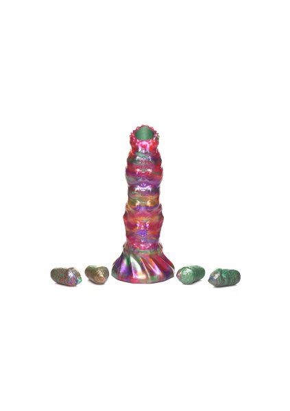 Larva Silicone Ovipositor Dildo with Eggs 22,9 cm