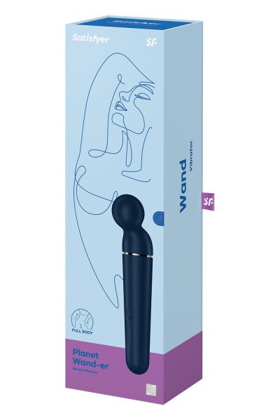 Satisfyer Planet Wand-er Blue + Rosegold