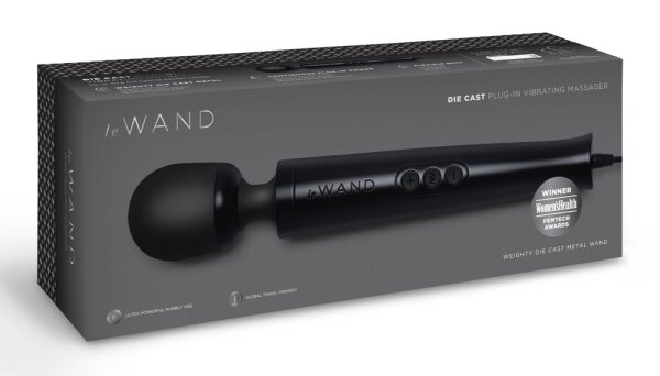 Le Wand Diecast Plug-In Massager schwarz