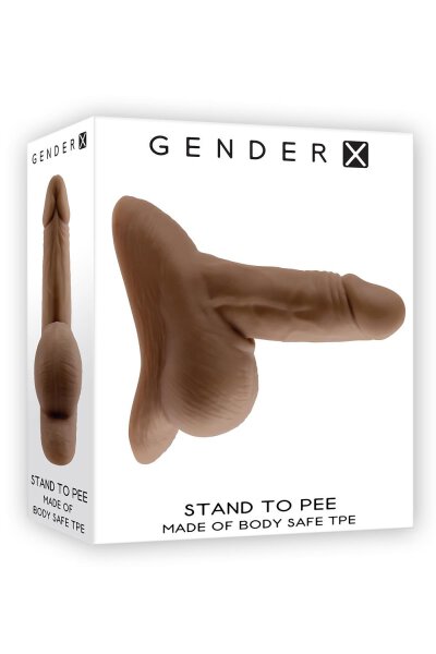 Gender X TPE Stand To Pee Dark Flesh