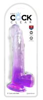 KingCockClear 9 w balls Purple 24,8 cm