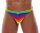 Mens Thong Rainbow XL