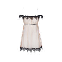 Axami babydoll & string beige