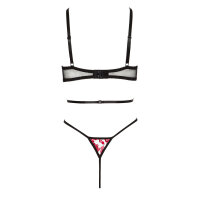 Beauty Night Fashion Evangelina teddy black-red