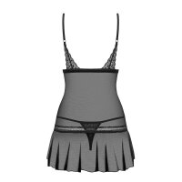 Obsessive Shibu chemise & thong black