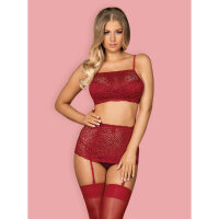 Obsessive Lividia 3pcs set red