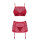 Obsessive Lividia 3pcs set red