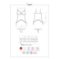 Obsessive Contica corset & panty black