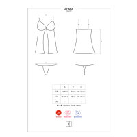 Obsessive Arisha babydoll & thong black