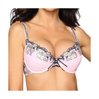 Róza Natali push-up bra pink