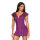 Obsessive Moketta chemise & thong purple