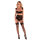 LivCo Corsetti Fashion Irissan 4pcs set with garter belt and stockings black