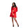LivCo Corsetti Fashion Jacqueline set dressing gown + chemise red