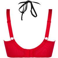 Axami Plus Size bra red-black