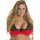 Axami Plus Size bra red-black