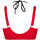 Axami Plus Size bra red-black