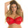 Axami Plus Size bra red