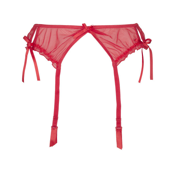Axami Plus Size garter belt red