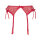 Axami Plus Size garter belt red