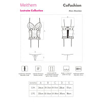 CoFashion Lingerie Meithem Strapscorsage schwarz
