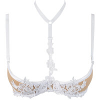Axami bra white with open cups