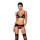 Passion Miley 3pcs set with open bra black