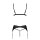 Passion Miley 3pcs set with open bra black