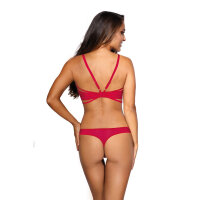 Axami bustier red with open cups