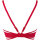 Axami bustier red with open cups
