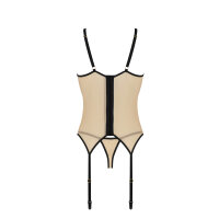 Casmir Daisy corset & thong black-beige