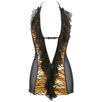 Axami babydoll & string black-gold