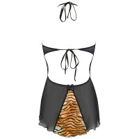 Axami babydoll & string black-gold