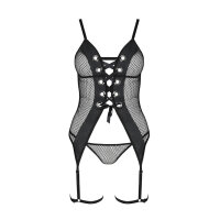 Passion Beth corset & thong black