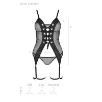 Passion Beth corset & thong black