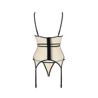 Passion Serara corset & thong beige