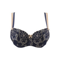 Axami push-up bra blue-beige