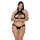 Passion Malwia Size Plus 2pcs set with open bra black