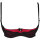 Axami bra black-red with open cups