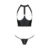 Passion Genevia 2pcs set with open bra black