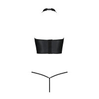 Passion Genevia 2pcs set with open bra black