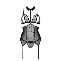 Passion Dominica corset & thong black