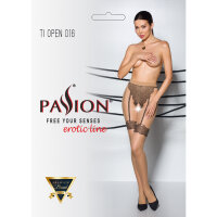 Passion TI Open Strumpfhose open ouvert tights beige