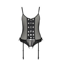 Passion Nessy corset & thong black