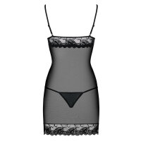 Obsessive Wonderia chemise & thong black