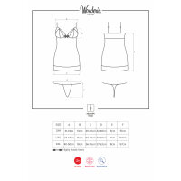 Obsessive Wonderia chemise & thong black