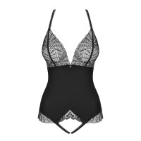 Obsessive Chiccanta crotchless teddy black
