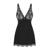 Obsessive Luvae babydoll & thong black Size Plus